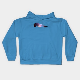 Paint brush stroke galaxy whoosh Kids Hoodie